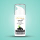 L'orena organics Charcoal Face Wash bottle on a teal background