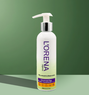 Lorena Organics advanced egg protein conditioner for strong, smooth and healthy hair