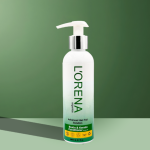 Lorena Organics biotin and keratin conditioner for smooth, strong and frizz-free hair