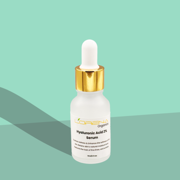 Lorena Organics hyaluronic acid serum for deep hydration and glowing skin