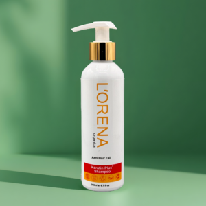 Lorena Organics keratin plus shampoo for smooth, shiny and damage-free hair