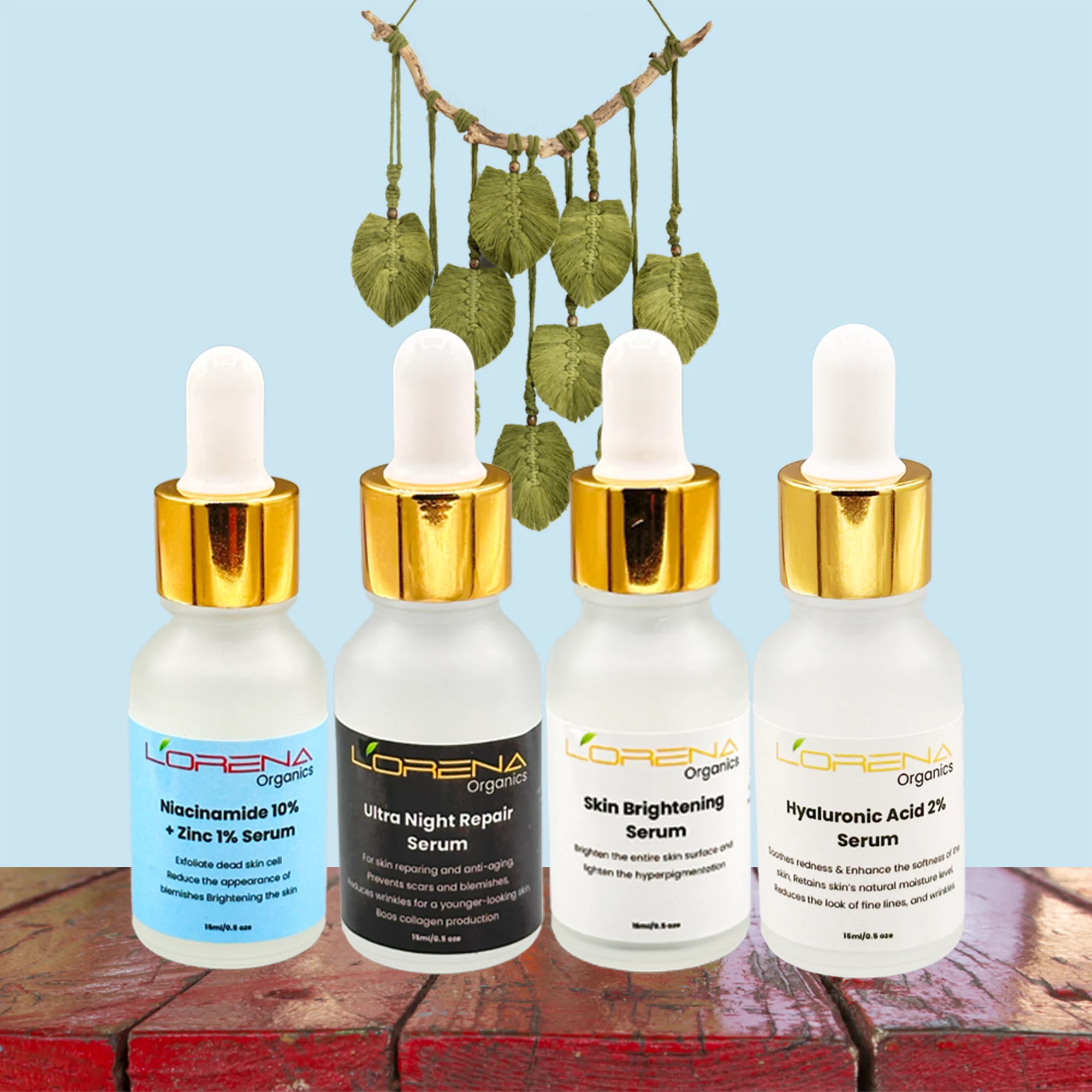 Lorena Organics face serum for bright, smooth and glowing skin