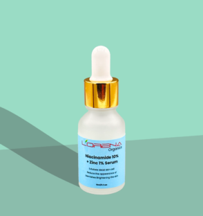 Lorena Organics niacinamide serum for brightening skin and reducing dark spots