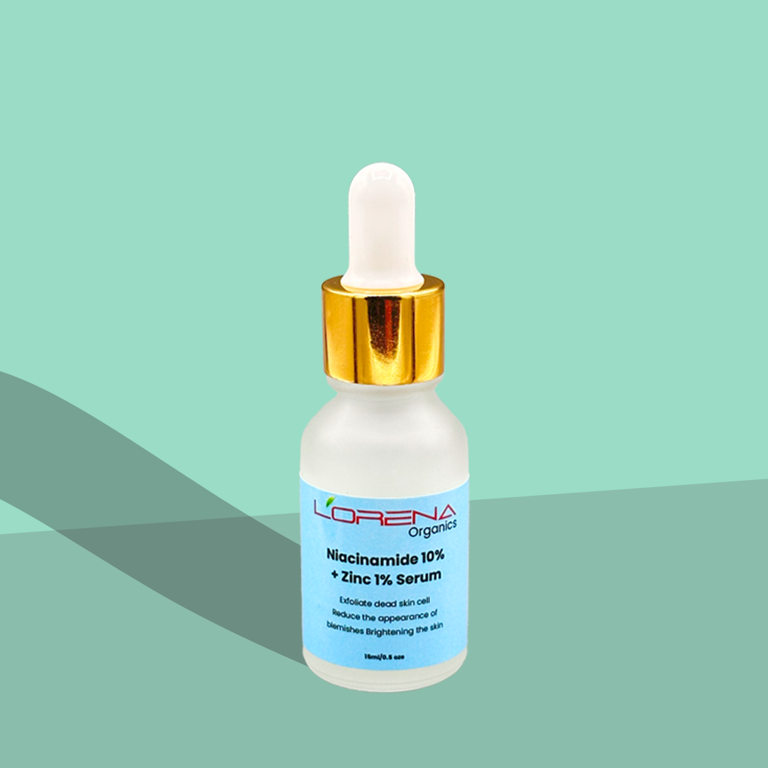 Lorena Organics niacinamide serum for brightening skin and reducing dark spots